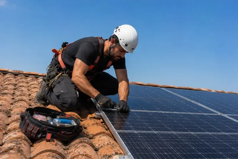 Maintenance et monitoring de panneaux solaires à Escout